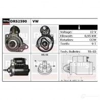 Стартер REMY 1860094 NARWHM1 DS3 700 drs2590 - Изображение 3