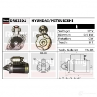 Стартер REMY RRS8XDX 1860076 drs2301n DS34 11N - Изображение 2