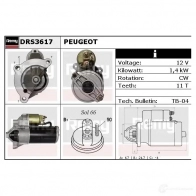 Стартер REMY DS472 7 drs3617 1860588 NY2ZH - Изображение 2