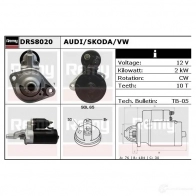 Стартер REMY drs8020 EONIV22 DS91 30 1861159 - Изображение 6