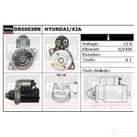 Стартер REMY DS1148 N drs0038n Hyundai Getz (TB) 1 Хэтчбек 1.6 05 106 л.с. 2005 – 2006 JBQ0DD