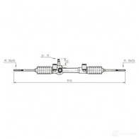 Рулевая рейка REMY 5414352605021 7 INZ0U7 dsr363l 1864434