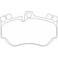 Тормозные колодки, дисковые, комплект MOTAQUIP 5BDI H1 LVXL1439 3555718 2ZRI82