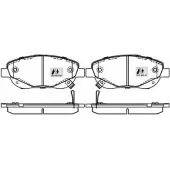 Тормозные колодки, дисковые, комплект MOTAQUIP 25N NHW 8EI9VR LVXL1673 3555793