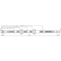 Тормозной шланг MOTAQUIP B4HLAT J 3556525 LN8OR VBH1016