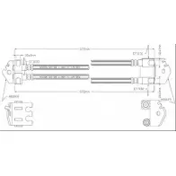 Тормозной шланг MOTAQUIP VBH1224 QQR134D 9V7 1RI 3556723