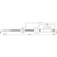 Тормозной шланг MOTAQUIP AIXG BS VBH847 3556915 S0422M