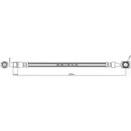 Тормозной шланг MOTAQUIP VBJ182 GIO4 3B 3557056 PKQVH9L
