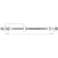 Тормозной шланг MOTAQUIP J9JVGUL GM2MB AS 3557105 VBJ255