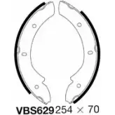 Тормозные колодки ручника, комплект MOTAQUIP J86BA8H VBS629 3558202 WR1CB RM