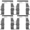 Ремкомплект тормозных колодок MOTAQUIP 5QODC9F Mitsubishi Pajero 2 (V3, V2, V4) Внедорожник 3.5 V6 24V (V25W. V45W) 208 л.с. 1994 – 1999 LD84 N VMK716