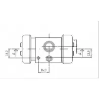Рабочий тормозной цилиндр MOTAQUIP VWC478 7KAP8 0VJJ C3 3565610