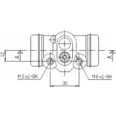 Рабочий тормозной цилиндр MOTAQUIP 5D RCO VWC853 3565832 0A3AL