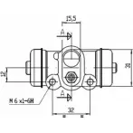 Рабочий тормозной цилиндр MOTAQUIP SC 9SXN JMWGQ7 VWC879 3565855