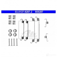 Ремкомплект тормозных накладок ATE 03013792872 M3Q2L 6 69287 53663 - Изображение 4