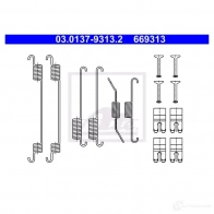 Ремкомплект тормозных накладок ATE 03013793132 6693 13 53682 4ADY1TU - Изображение 2