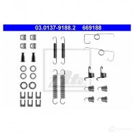 Ремкомплект тормозных накладок ATE 3RI2JXU 03013791882 6691 88 53592