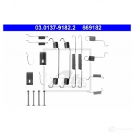 Ремкомплект тормозных накладок ATE 03013791822 ROV90YR 66918 2 Mazda MX-3 (EC) 1 1991 – 1998