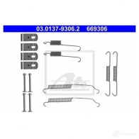 Ремкомплект тормозных накладок ATE Mazda 2 (DE) 3 Хэтчбек 1.6 MZ CD 90 л.с. 2008 – 2015 HP8NM8V 03013793062 66 9306