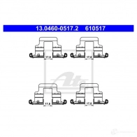 Ремкомплект колодок ATE V2D 0F 13046005172 Seat Alhambra (7N) 2 Минивэн 1.4 TSI 150 л.с. 2010 – наст. время