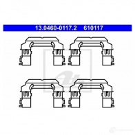 Ремкомплект колодок ATE 61 0117 13046001172 Q0OWTO Nissan Patrol