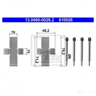 Ремкомплект колодок ATE 31SMR1 13046000262 55849 6100 26 - Изображение 4