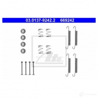 Ремкомплект колодок ручника ATE Opel Omega 66 9242 03013792422 AOH50ST