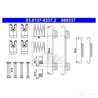 Ремкомплект колодок ручника ATE 03013793372 DS07 YZ1 1437944652 - Изображение 2