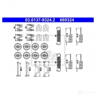 Ремкомплект колодок ручника ATE 03013793242 1437252042 Q ZAT3 - Изображение 2