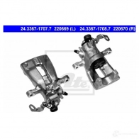 Тормозной суппорт ATE 22067 0 QULL75 24336717087 Opel Astra (H) 3 Универсал 1.9 CDTI (L35) 100 л.с. 2005 – 2010