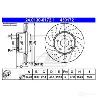 Тормозной диск ATE 6ZZSYM 4 30172 58905 24013001721