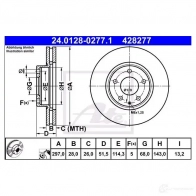 Тормозной диск ATE 24012802771 4 28277 1193356178 5ARF68 - Изображение 3