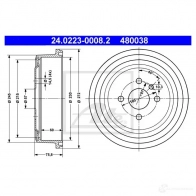 Тормозной барабан ATE 3W9DNX 48 0038 24022300082 59203 - Изображение 4