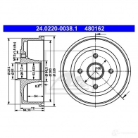 Тормозной барабан ATE W2ZL9 59123 48016 2 24022000381