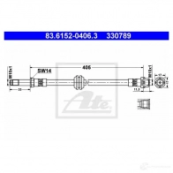 Тормозной шланг ATE ZDMBRMV 83615204063 63460 3307 89 - Изображение 6