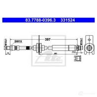 Тормозной шланг ATE 83778803963 NGB EB Ford Focus 3 (CB8) Седан 1.5 TDCi ECOnetic 105 л.с. 2014 – 2024