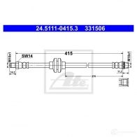 Тормозной шланг ATE 24511104153 33 1506 Renault Duster 2 (HM) 2017 – 2025 73NTF3