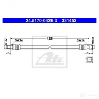 Тормозной шланг ATE NB1FZ1D 33 1452 62550 24517004263 - Изображение 6