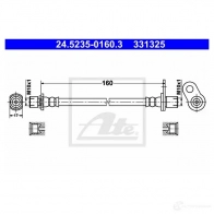 Тормозной шланг ATE 24523501603 3313 25 4Q2MO Toyota Corolla (E150) 10 2006 – 2013