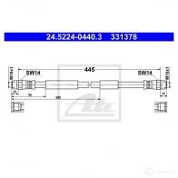 Тормозной шланг ATE ZMS0CZC Volkswagen Transporter (T3) 3 Фургон 1.9 90 л.с. 1983 – 1989 24522404403 33137 8