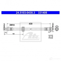 Тормозной шланг ATE 3314 08 YG9JQK9 24510304303 62271 - Изображение 6