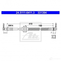 Тормозной шланг ATE Renault Wind 16O2T 24511104113 331 394