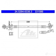 Тормозной шланг ATE Kia Sportage 3 (SL) Кроссовер 2.0 CVVT AWD 150 л.с. 2010 – 2013 MS SG9M1 24529403303