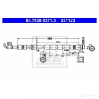 Тормозной шланг ATE 63727 3JPBN9 83783803713 3311 23