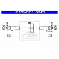 Тормозной шланг ATE 83621303353 JB8GM 3 30459 Audi A6 Allroad