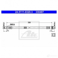 Тормозной шланг ATE 330 487 LM7S8PH 62292 24511103203