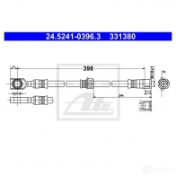 Тормозной шланг ATE Opel Zafira (A) 1 Минивэн KB4A8 24524103963 33 1380