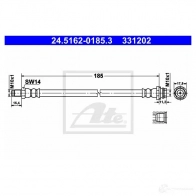 Тормозной шланг ATE 3 31202 8A55E6J Volvo XC70 2 (136) Универсал 2.0 D3 163 л.с. 2010 – 2015 24516201853