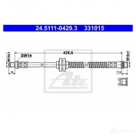 Тормозной шланг ATE NKB4EK 24511104293 Renault Scenic (JM) 2 Минивэн 1.4 (JM0B. JM0H. JM1A) 98 л.с. 2003 – 2024 33101 5