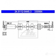 Тормозной шланг ATE 3305 64 24511204453 5BSMK2 62382